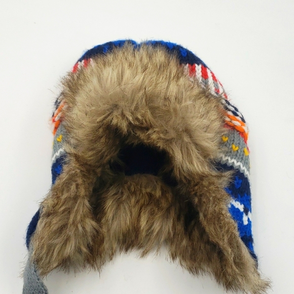 INFANT Baby Faux Fur Knit Trapper Aviator Hat - Picture 1 of 6